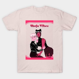 Shojo Vibes Manga Cover (Pink) T-Shirt